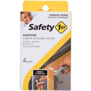 Safety 1ˢᵗ® Adhesive Cabinet Latch (4pk) - HS310
