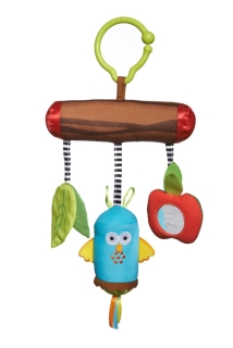Tiny Love Wind Chimes Owl Clip on Take-Along Baby Toy - 00702